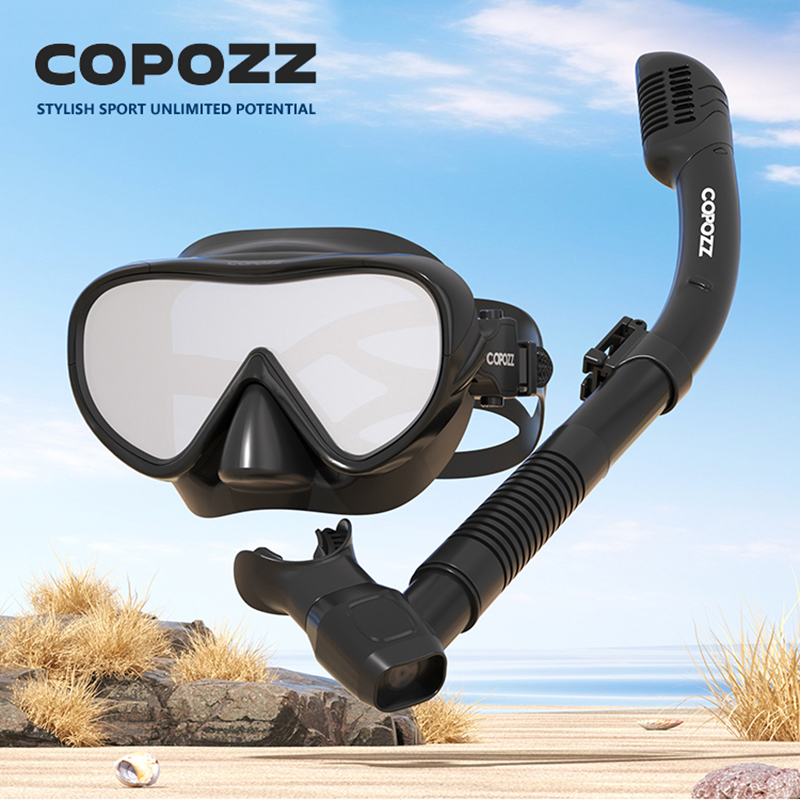 Snorkel Set - COPOZZ New Diving Mask Full Vision