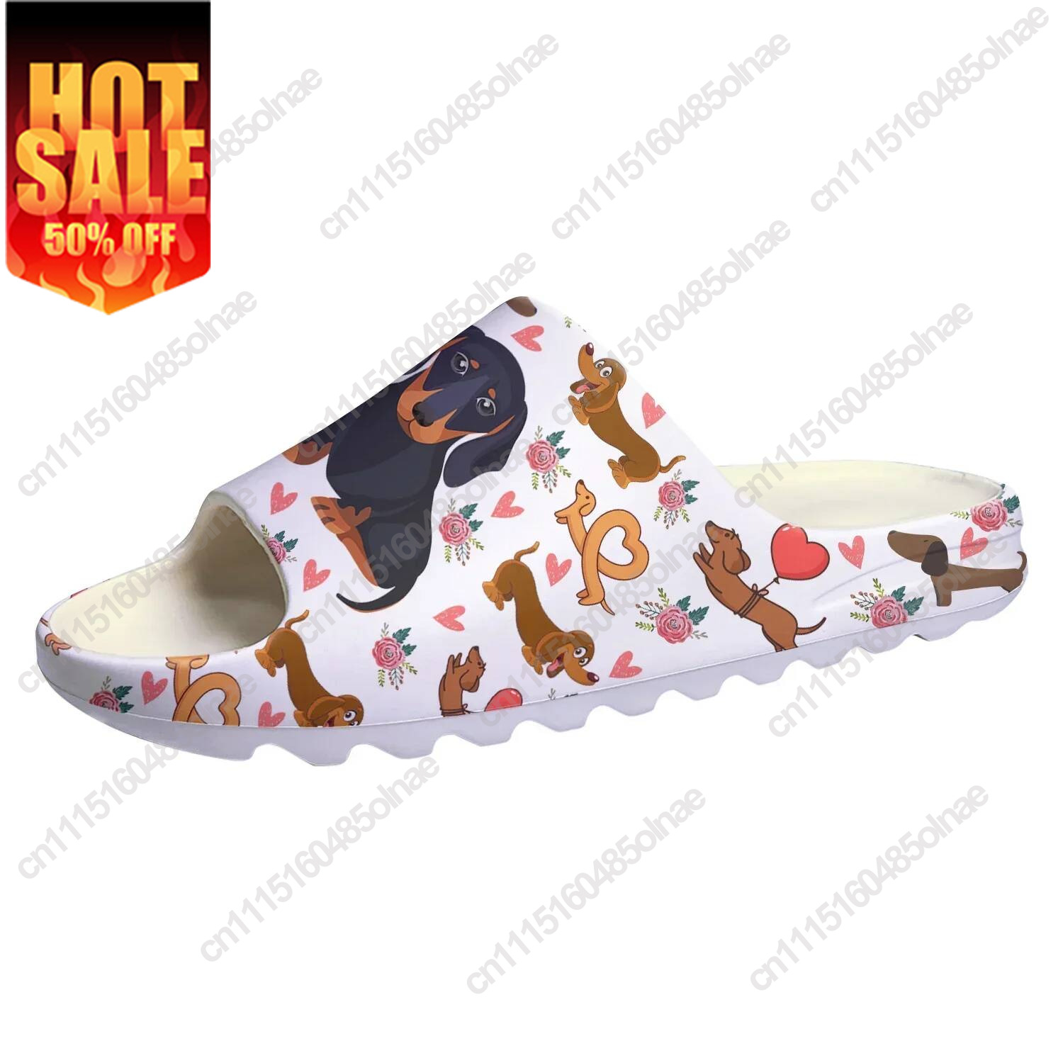Cute Dachshund Print Soft Sole - Water Shoes recension och pris