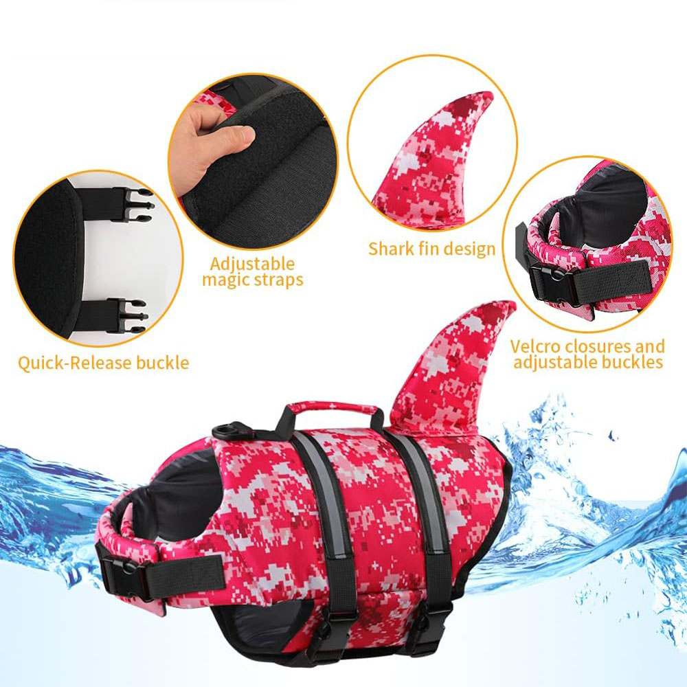 Dog Life Jacket Shark Ripstop  - Life Jacket recension och pris