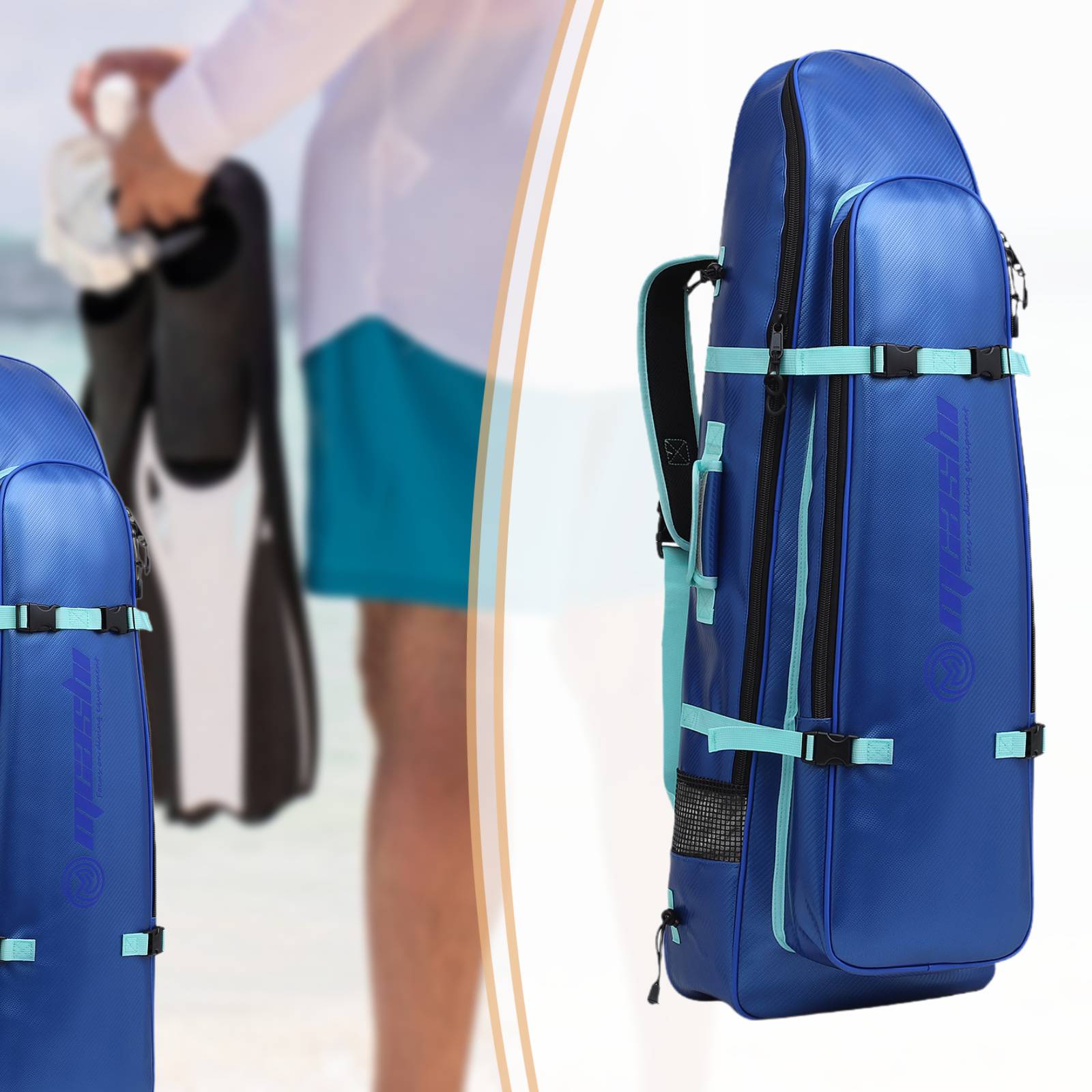 Long Fins Bag Portable Scuba D - Snorkeling Gear recension och pris